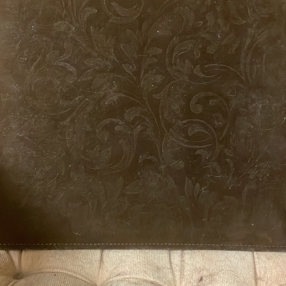 Never used, velvet, floral, middle square cutout display scrapbook. Very soft. - Picture 10 of 13